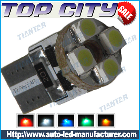 Topcity Newest Euro Error Free Canbus T10 4SMD 3528 Canbus 7LM Cold white - Canbus led
